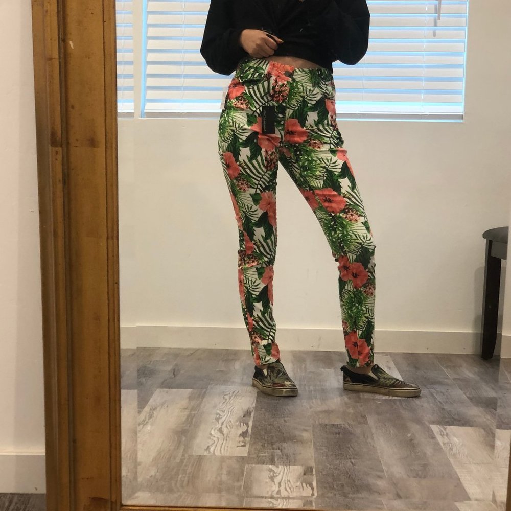 Needle and Cloth floral print pants